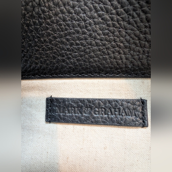 Mark & Graham Caroline Black Leather Handbag - Picture 6 of 13
